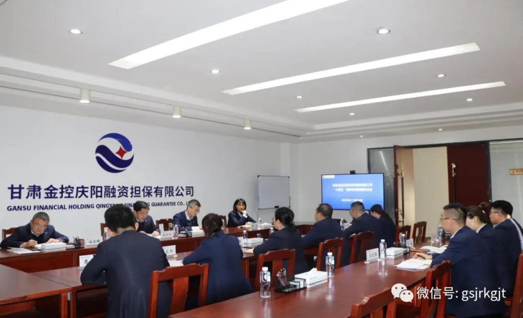 甘肃金控庆阳担保公司扎实开展“十四五”发展思路编制工作