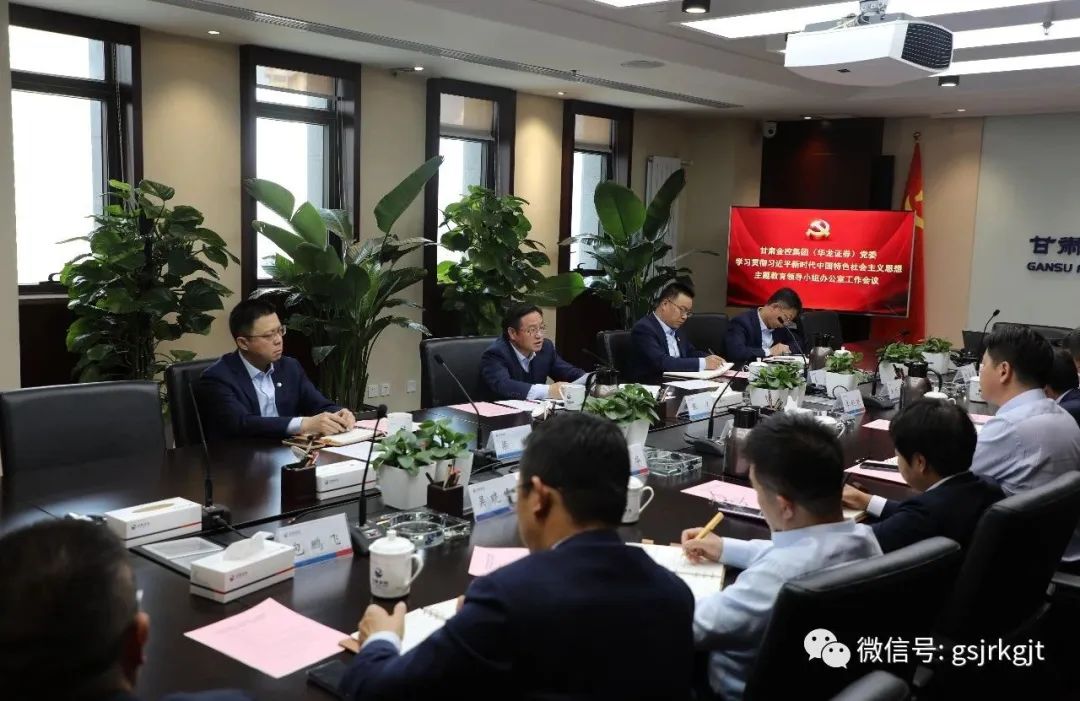 九游平台（华龙证券）党委主题教育领导小组办公室召开第二次工作会议