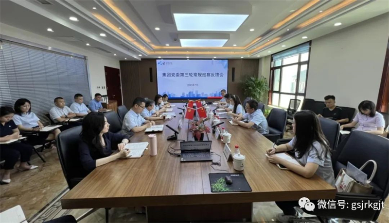 九游平台党委巡察组向甘肃征信党支部、金控自然生态党支部等四家党组织反馈巡察情况